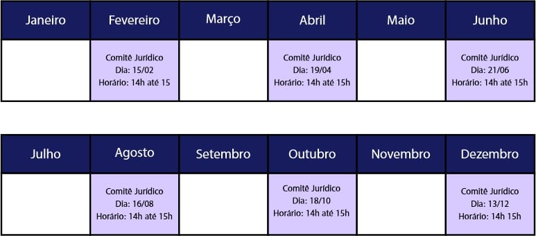 calendario juridico